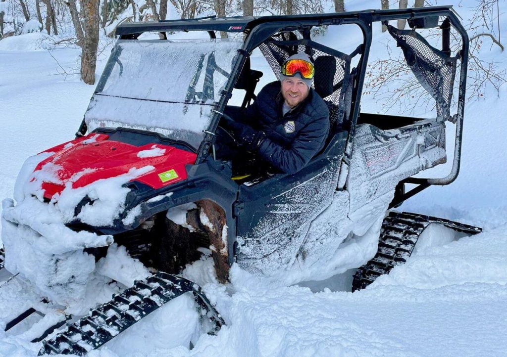 Honda UTV with UTV Tracks