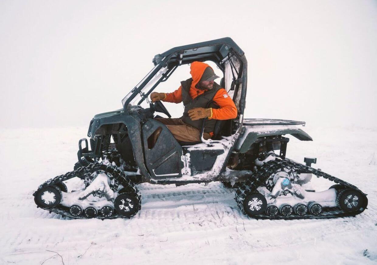 John Deere UTV with UTV Tracks