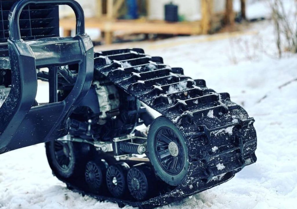 Kawasaki UTV with UTV Tracks