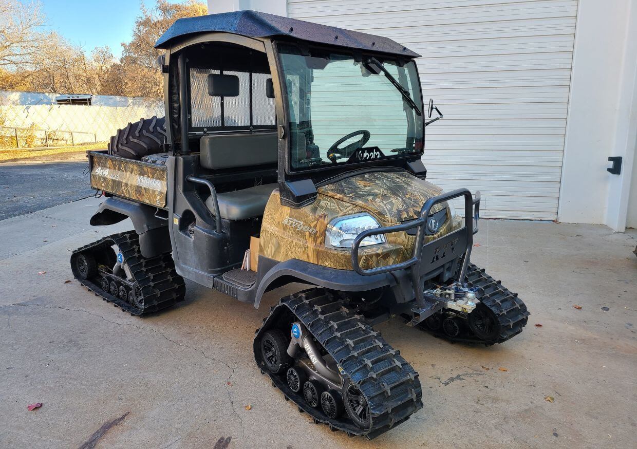Kubota UTV with UTV Tracks