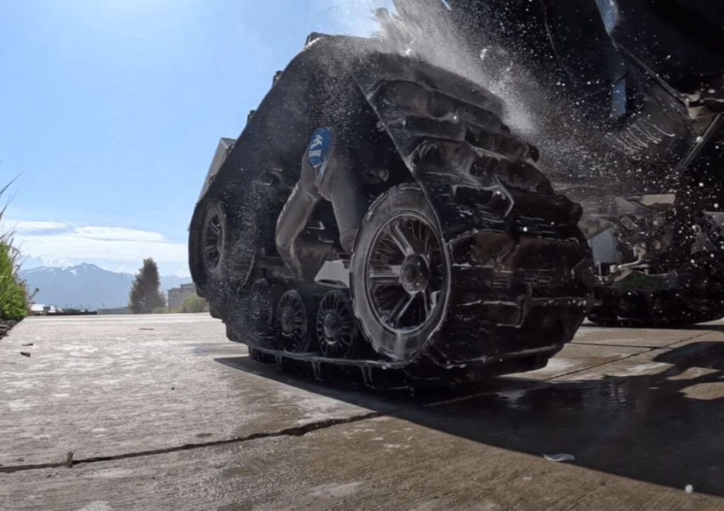Yamaha UTV with UTV Tracks