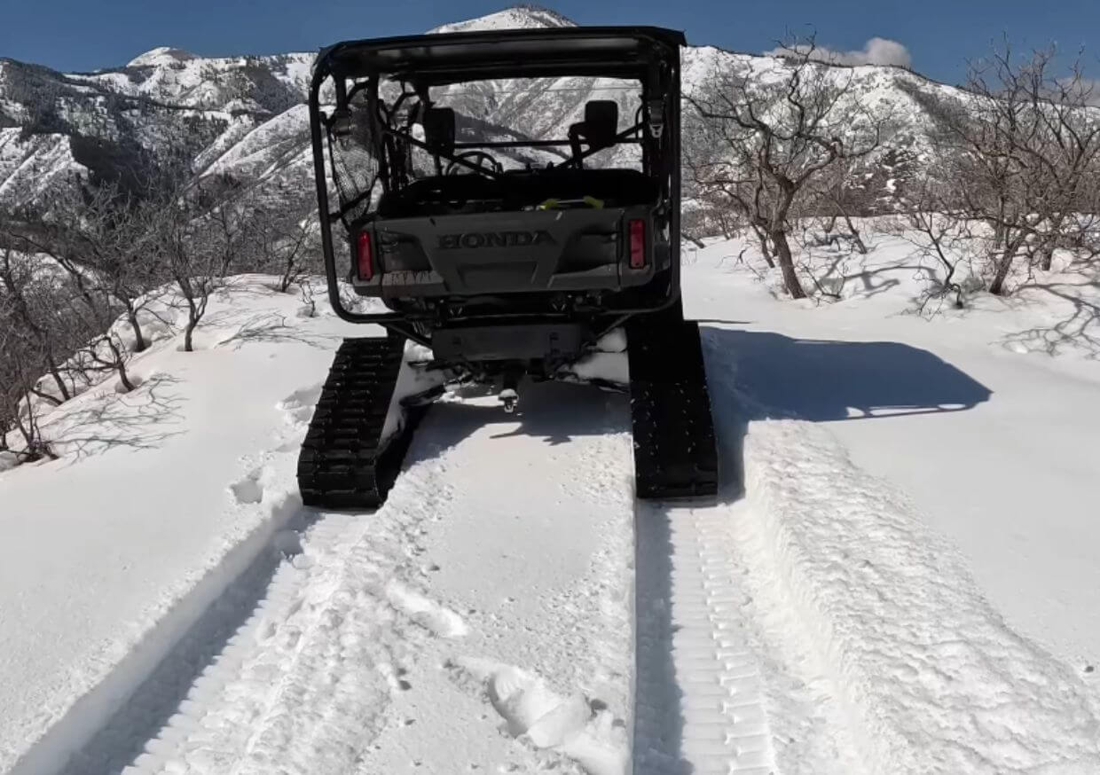 Honda Pioneer with UTV Tracks