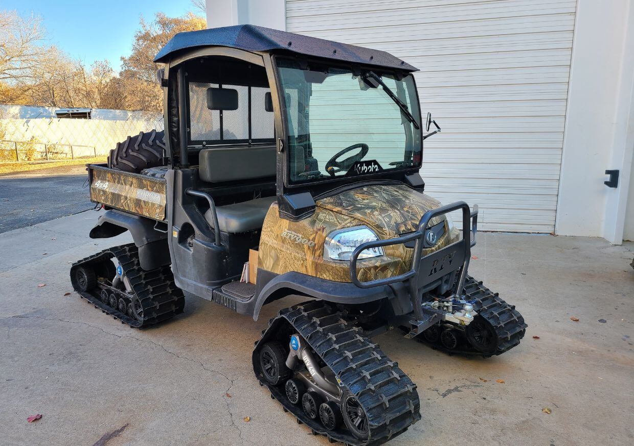 Kubota UTVs model with UTV Tracks